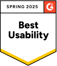 G2 Badge 2023 - Best Usability