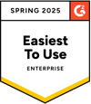 G2 Badge 2024 : Easiest Setup Enterprise